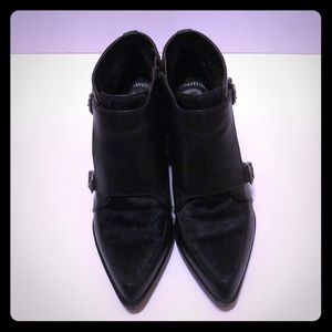 Circus by Sam Edelman Pointed Fur Leather Boot